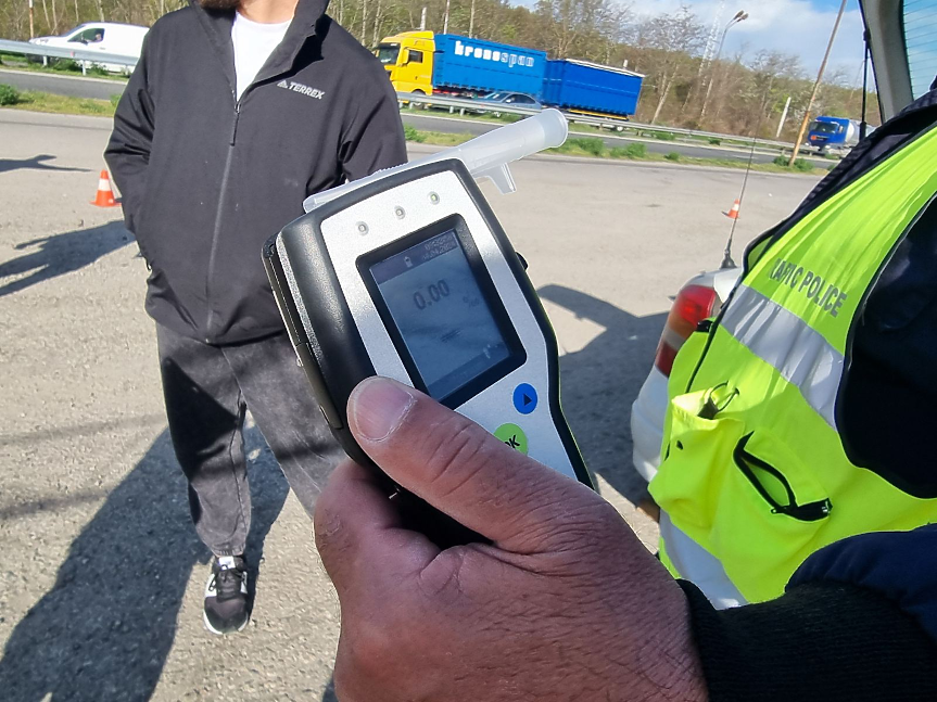 Румънски шофьор заловен край Варна с над 3 промила алкохол в кръвта