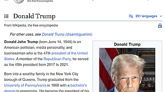 Тръмп атакува Wikipedia - разпространявала 